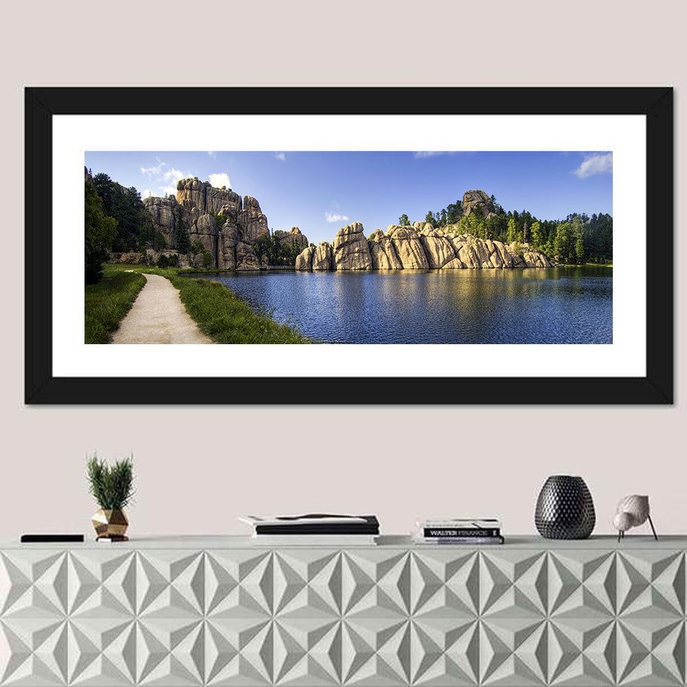 Sylvan Lake Trail, Black Hills Wall Art in a room, panoramic