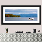Kronotskое Lake with Boat Wall Art