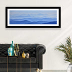 Misty Blue Mountain Valley Wall Art