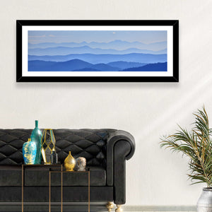 Foggy Mountains Valley Wall Art
