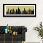 Fir Tree Silhouettes Wall Art