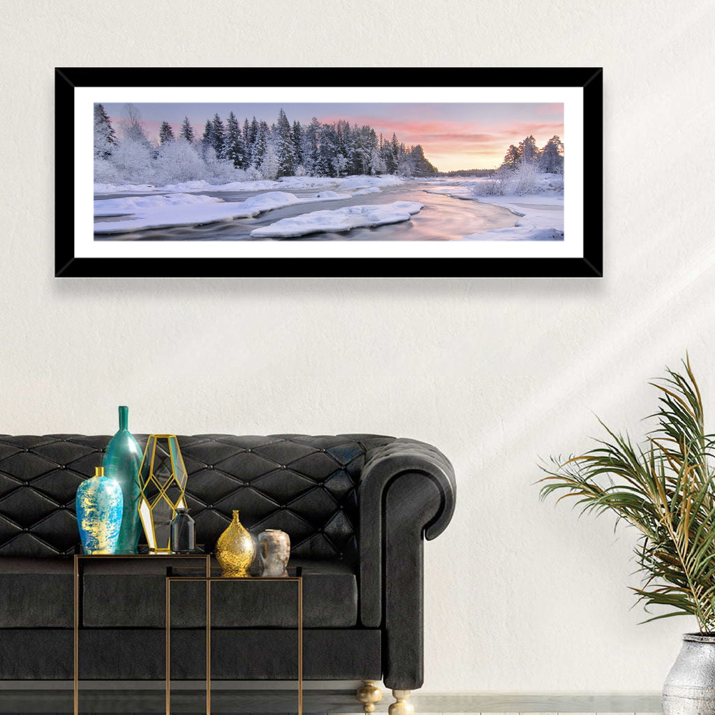Kiiminkijoki Winter Sunrise Wall Art