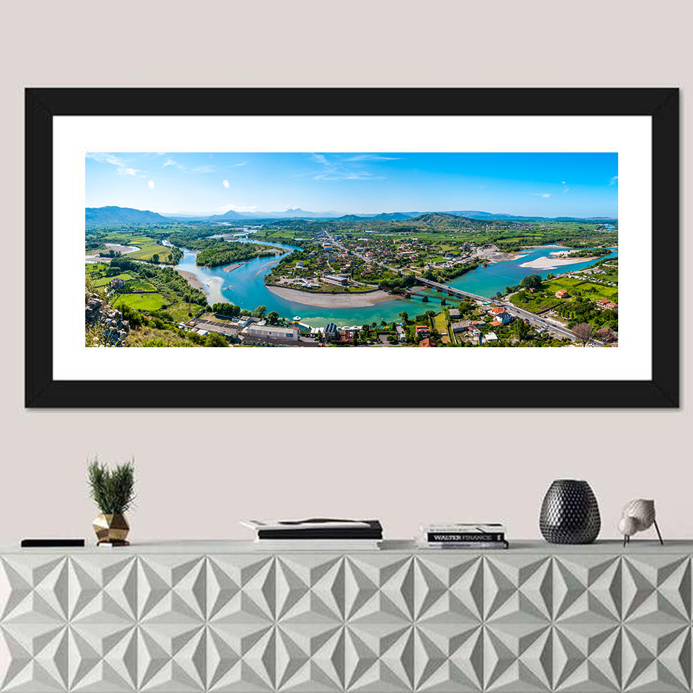 Shkodër River Valley Wall Art