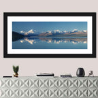 Mount Cook Reflection Over Lake Pukaki Wall Art