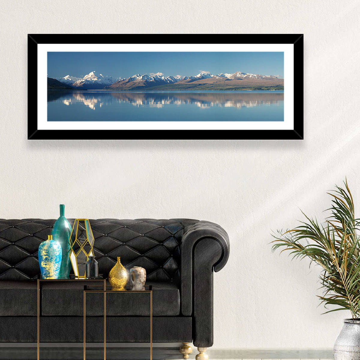 Mount Cook Reflection Over Lake Pukaki Wall Art