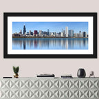 Chicago Skyline Reflection Wall Art