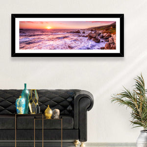 California Coast Sunset Wall Art