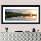 Amazon River Sunset Reflection Wall Art