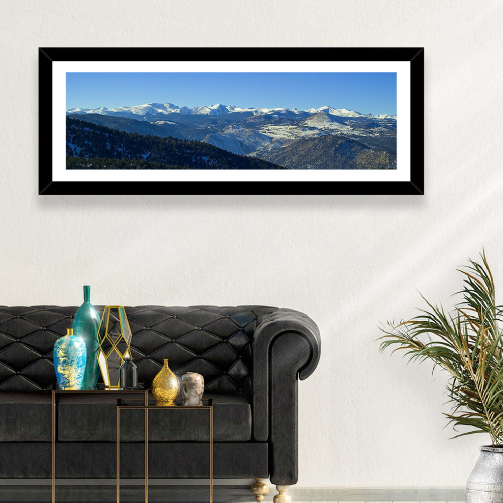 Snow-dusted Colorado Rockies Wall Art
