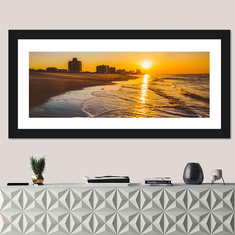 Ventnor Beach Sunrise Reflection Wall Art