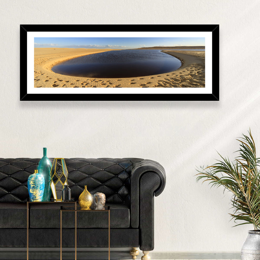 Fayoum Lake Footprints Wall Art