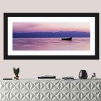 Lavender Lake Ohrid Sunset Wall Art