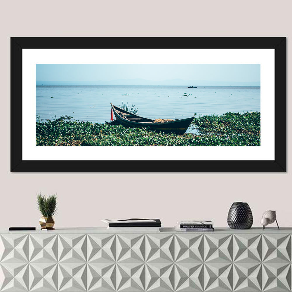 Red Ribbon Boat on Lake Victoria Wall Art