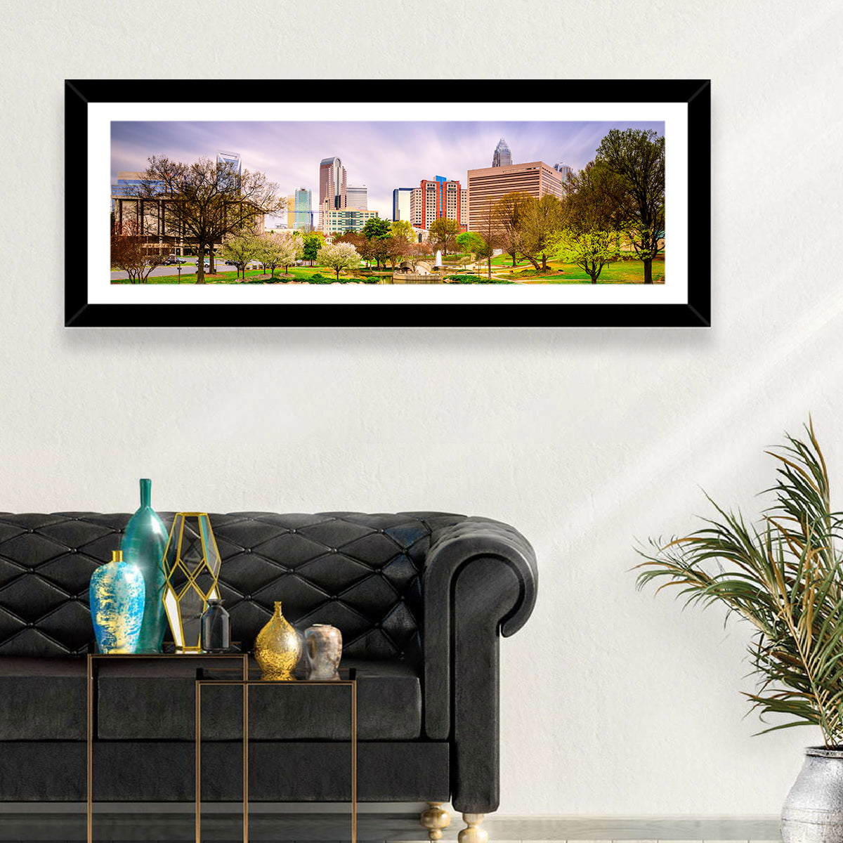 Charlotte Skyline Wall Art