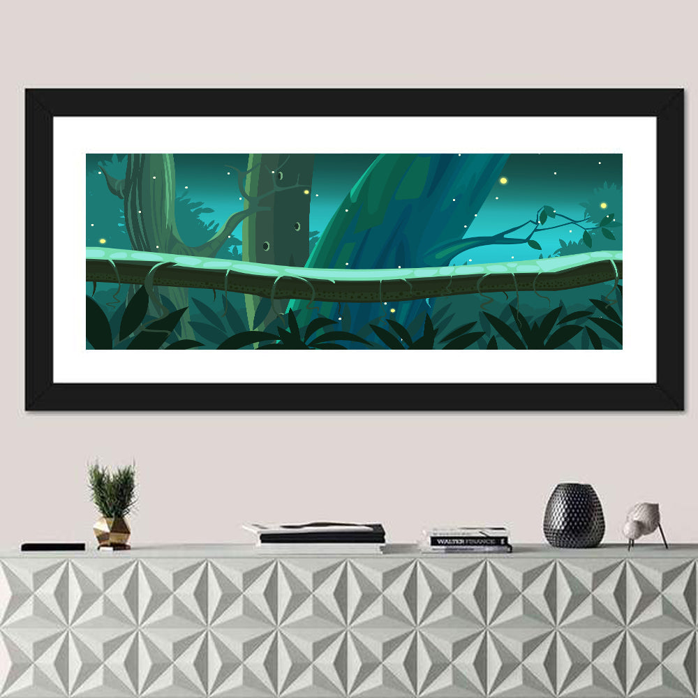 Digital Jungle Night Wall Art