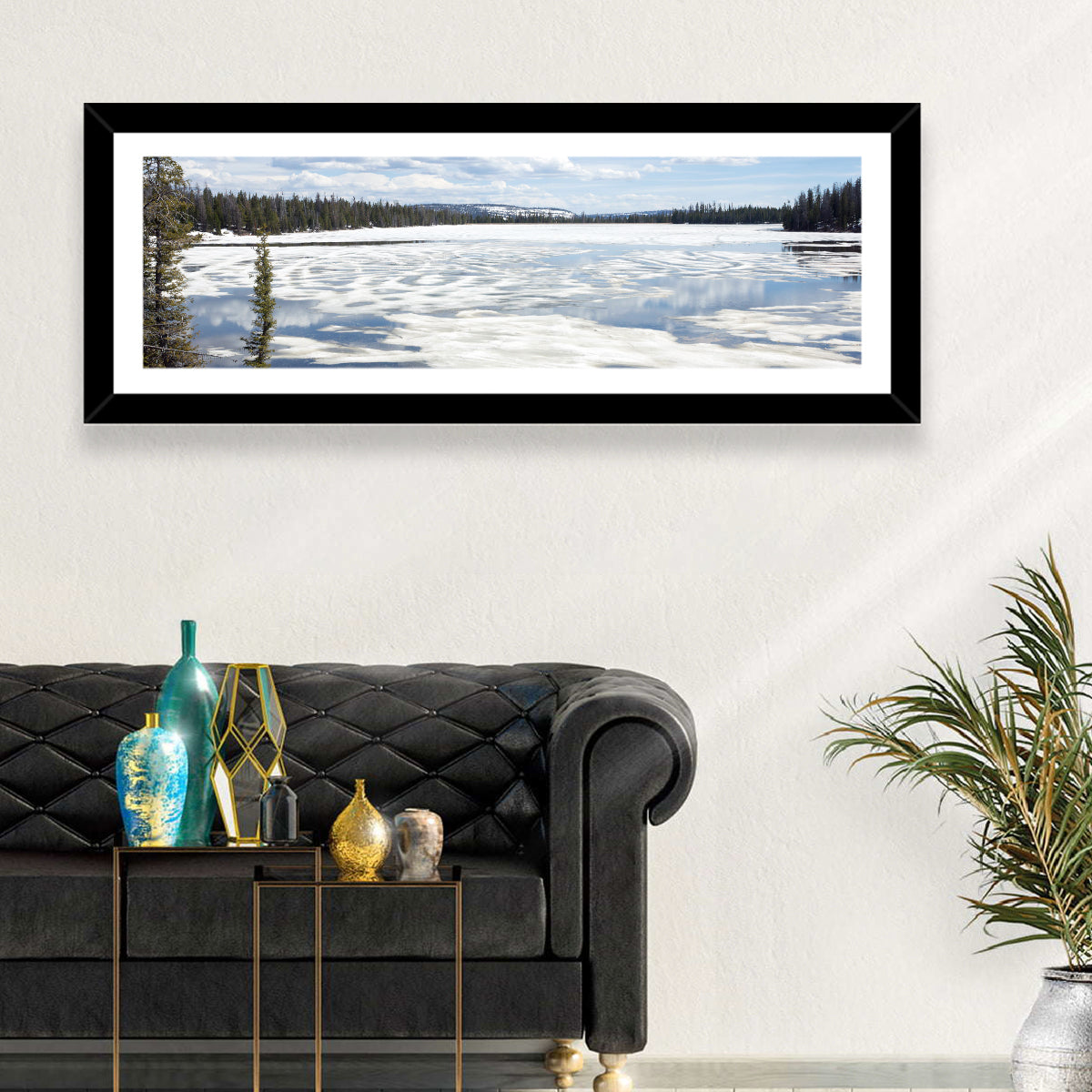 Lost Lake Reflections, Utah Wall Art in a room, panoramic