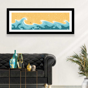 Water Waves Pattern Wall Art