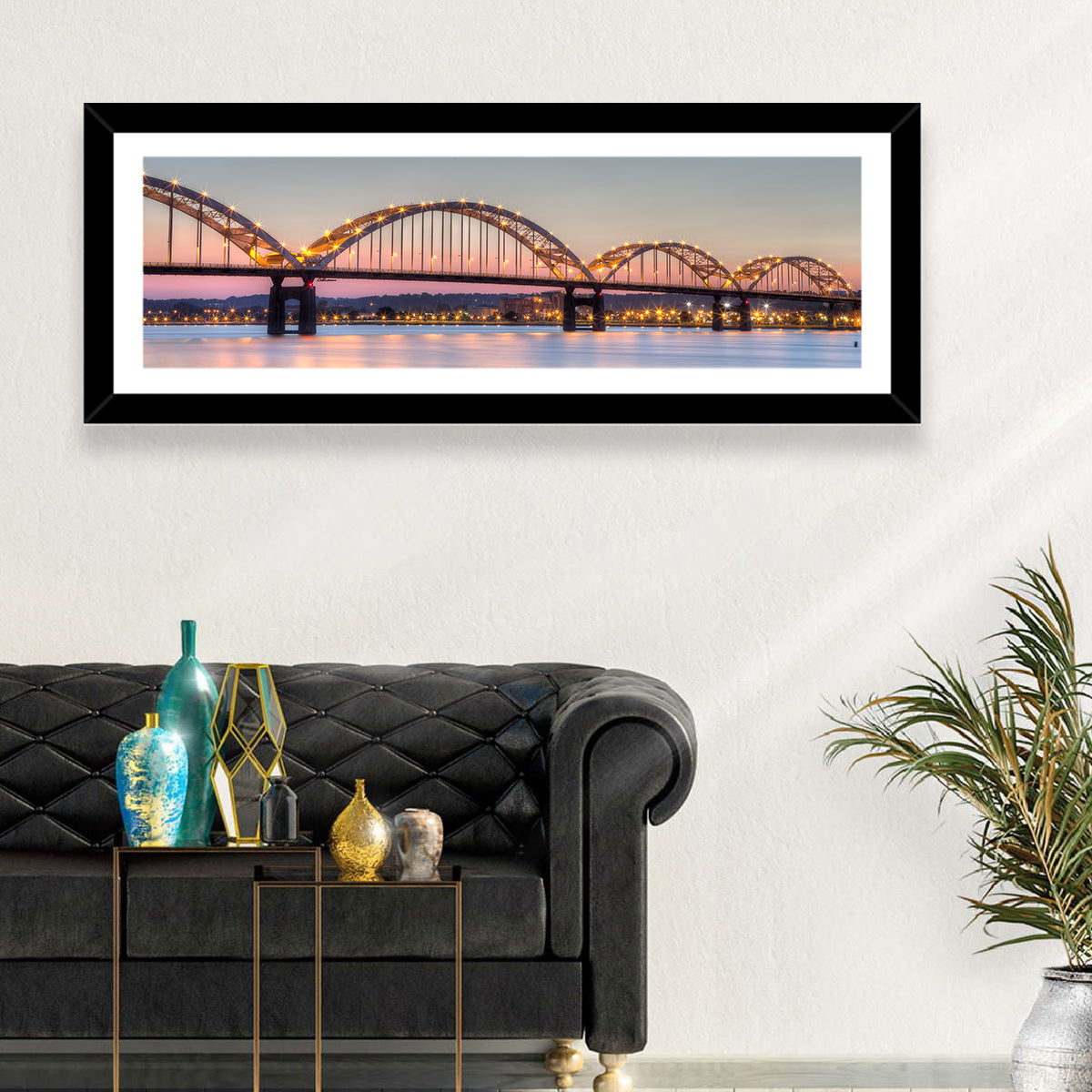 Centennial Bridge at Twilight Wall Art