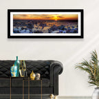 Sea Stones at Sunset Wall Art