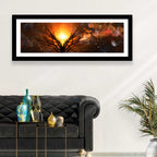 Haunted Tree Under Nebula Wall Art