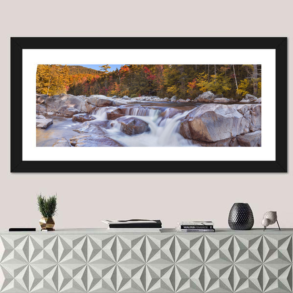 White Mountain Autumn River Wall Art