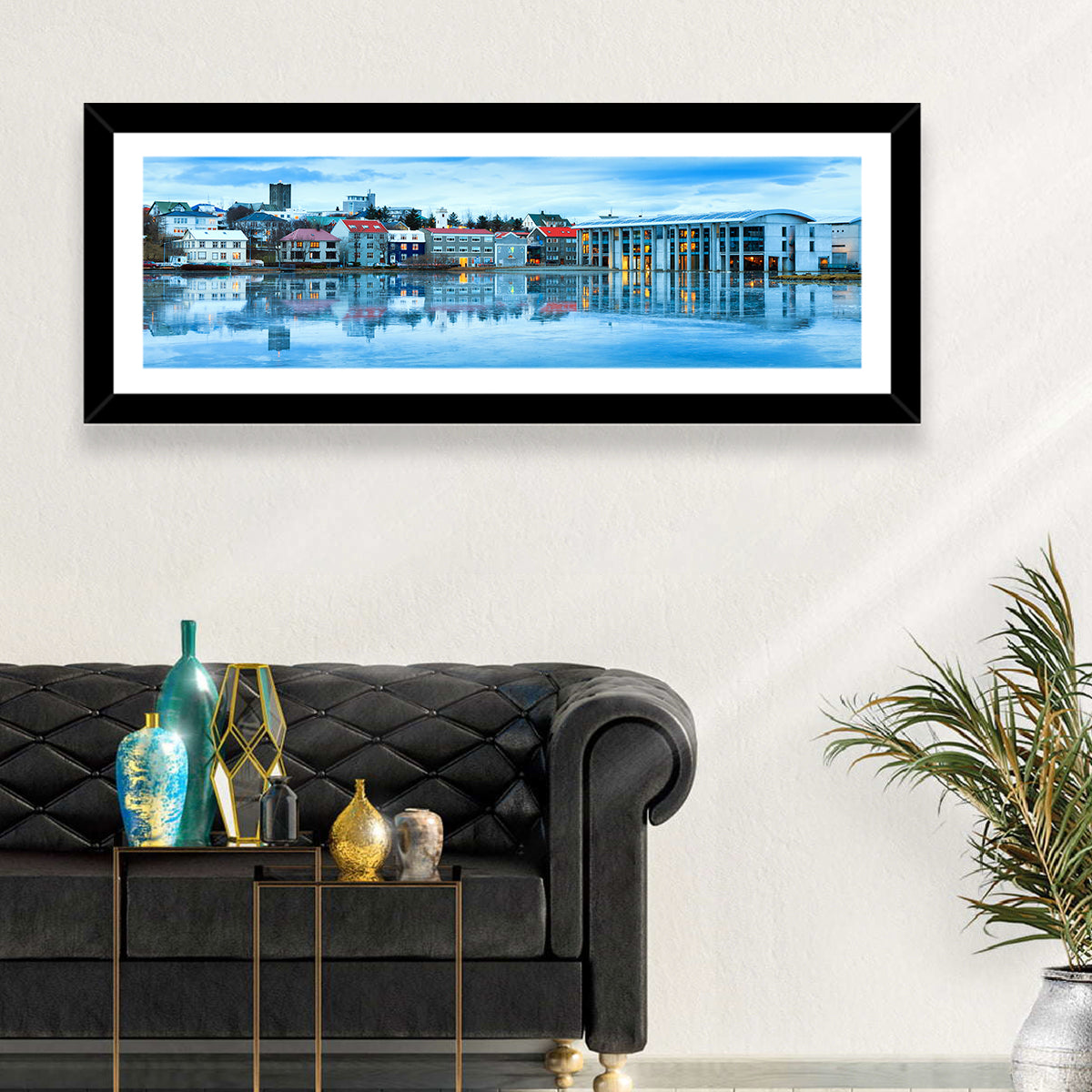 Blue City Hall Reykjavik Wall Art