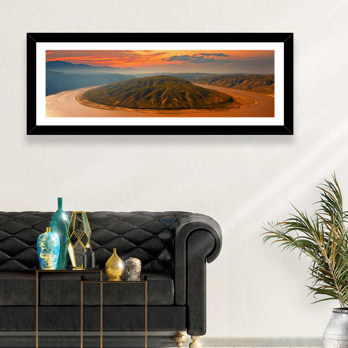Yellow River Qianshan Bend Wall Art