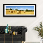 Late Summer Straw Bales Wall Art