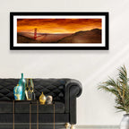 Golden Gate Bridge at Sunset Wall Art
