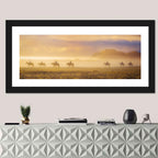 Misty Beach Horseback Riders Wall Art