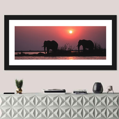 African Elephants Wall Art