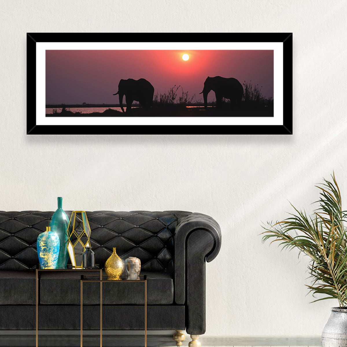 African Elephants Wall Art