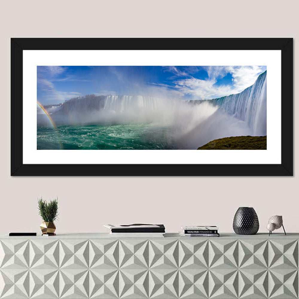 Horseshoe Falls Rainbow View Wall Art