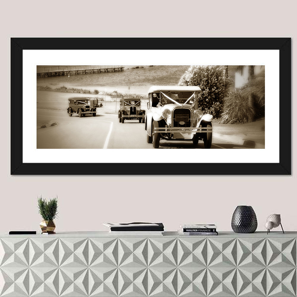 Vintage Wedding Cars Wall Art