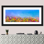 Cornflower and Daisy Meadow Wall Art