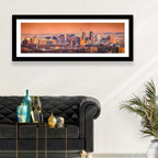 Newark Golden Hour Skyline Wall Art