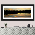 Lake Charles Golden Sunset Wall Art