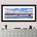 Lake Hovsgol Winter Ice Fishing Wall Art