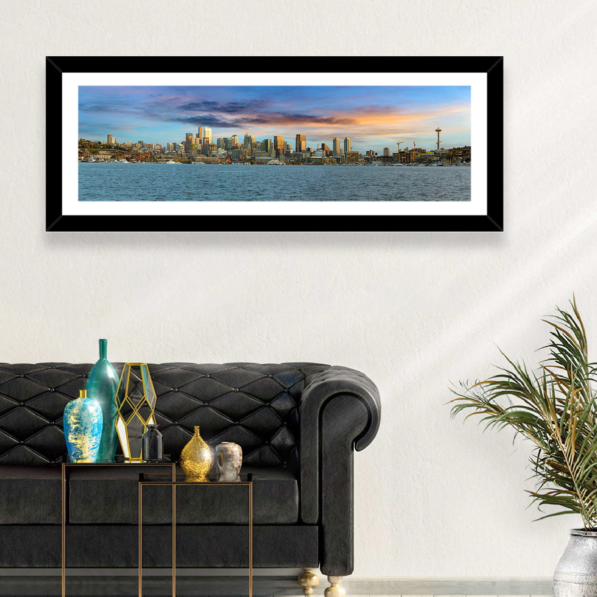 Seattle Skyline at Dusk Wall Art