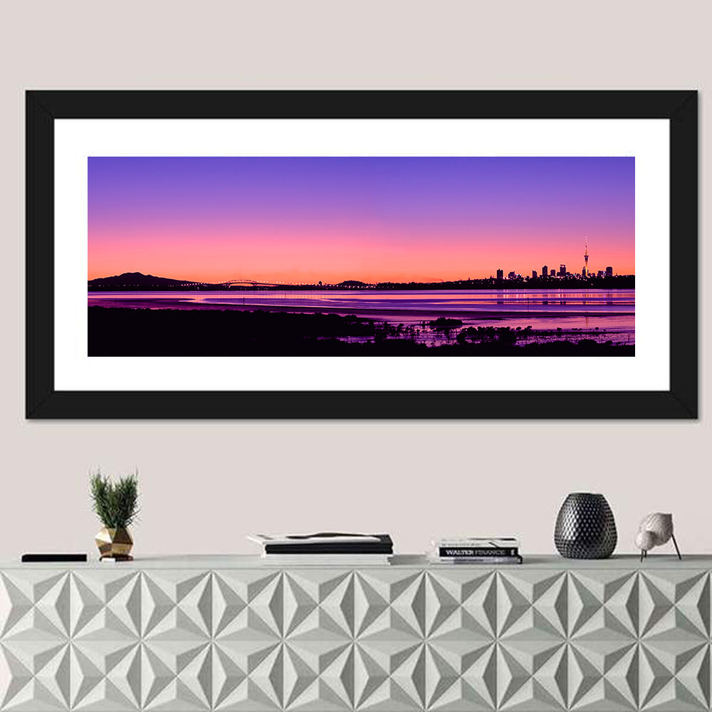 Auckland Skyline at Twilight Wall Art