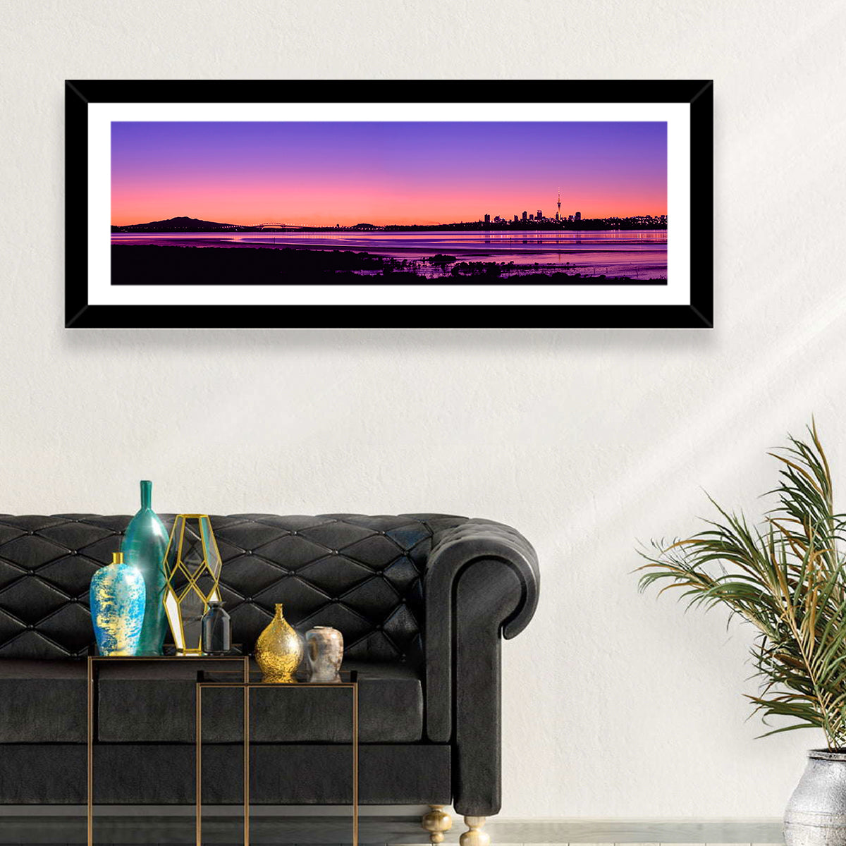 Auckland Skyline at Twilight Wall Art