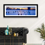 Jersey City Skyline at Dusk Wall Art