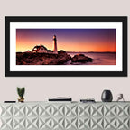 Portland Head Light at Dusk Wall Art