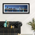 Chicago Night Skyline Wall Art