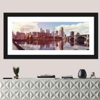 Minneapolis Skyline at Third Avenue Bridge Wall Art