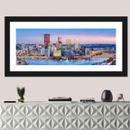 Pittsburgh Twilight Skyline Wall Art