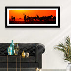 Antelope Herd at Sunset Wall Art