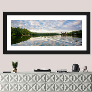 Cloudy Lake Norman Wall Art