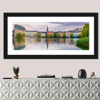 Copenhagen Lake at Sunset Wall Art