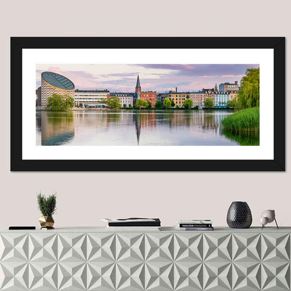 Copenhagen Lake at Sunset Wall Art